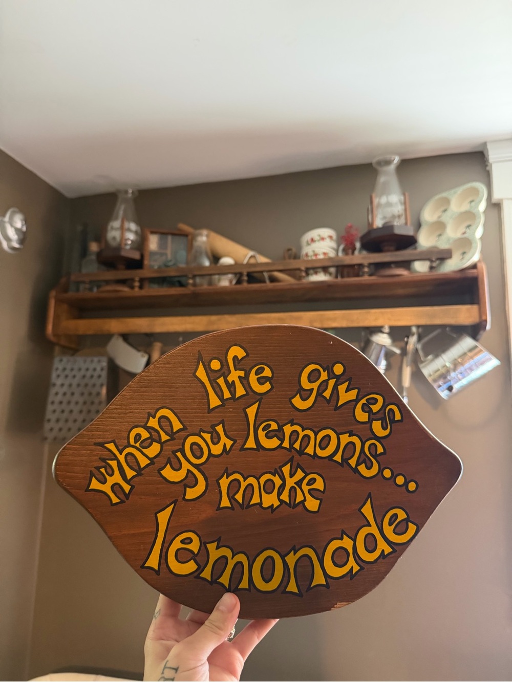 Vintage wood Lemonade Wall Plaque